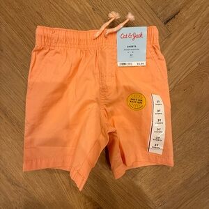 Cat & Jack Peach Drawstring Elastic-Waist Shorts